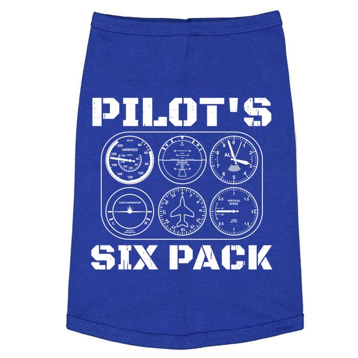 Pilot Aviation 6 Pack Flight Airplane I Sixpack Pilots Gift Doggie Tank