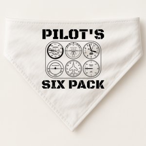 Pilot Aviation 6 Pack Flight Airplane I Sixpack Pilots Gift USA-Made Doggie Bandana