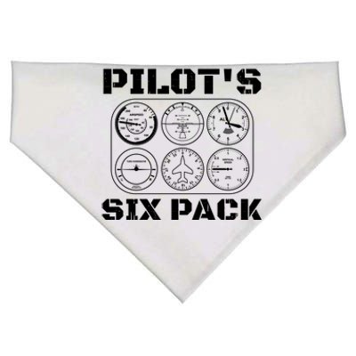 Pilot Aviation 6 Pack Flight Airplane I Sixpack Pilots Gift USA-Made Doggie Bandana