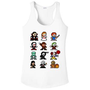 Pixel Art 8bit Horror Halloween Scary Character Ladies PosiCharge Competitor Racerback Tank