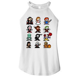 Pixel Art 8bit Horror Halloween Scary Character Women's Perfect Tri Rocker Tank