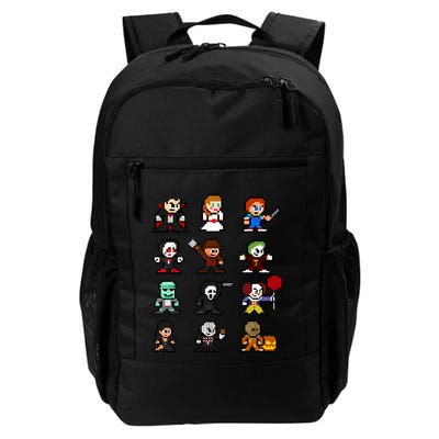 Pixel Art 8bit Horror Halloween Scary Character Video Games Backpack