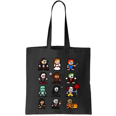 Pixel Art 8bit Horror Halloween Scary Character Video Games Bag