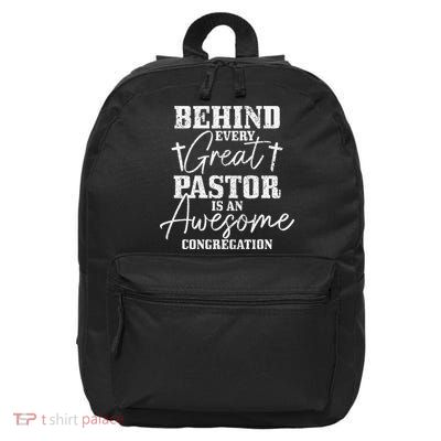 Pastor Appreciation Art Preacher Clergy Christian 16 in Basic Backpack
