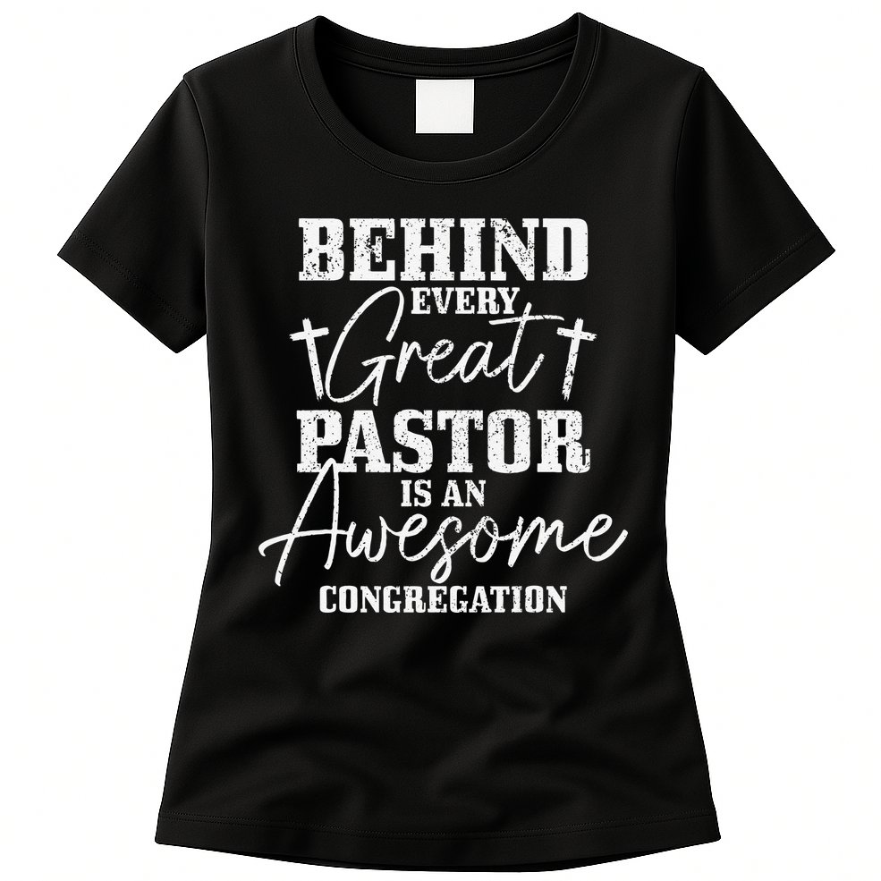 Pastor Appreciation Art Preacher Clergy Christian Womens T-Shirt