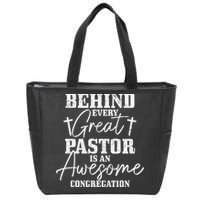 Pastor Appreciation Art Preacher Clergy Christian Zip Tote Bag