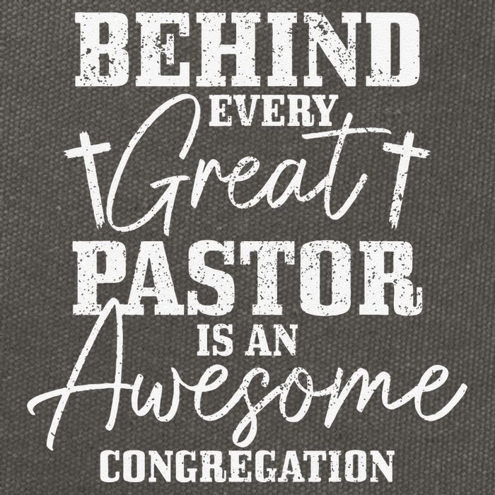 Pastor Appreciation Art Preacher Clergy Christian Cotton Canvas Backpack