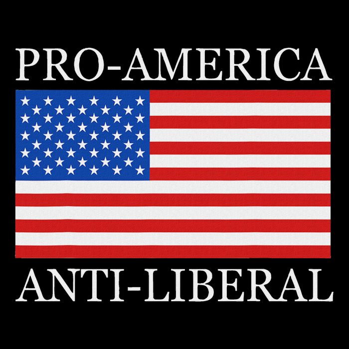 Pro American Anti Liberal S For Conservative Republican Cooling Performance Crew T-Shirt