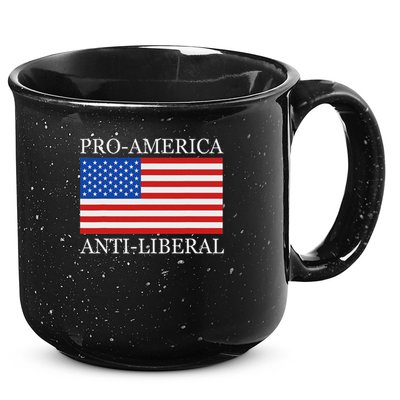 Pro American Anti Liberal S For Conservative Republican 15oz Campfire Ceramic Mug