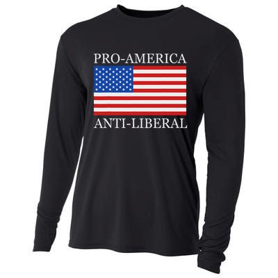 Pro American Anti Liberal S For Conservative Republican Cooling Performance Long Sleeve Crew