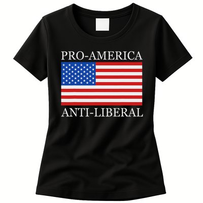 Pro American Anti Liberal S For Conservative Republican Womens T-Shirt