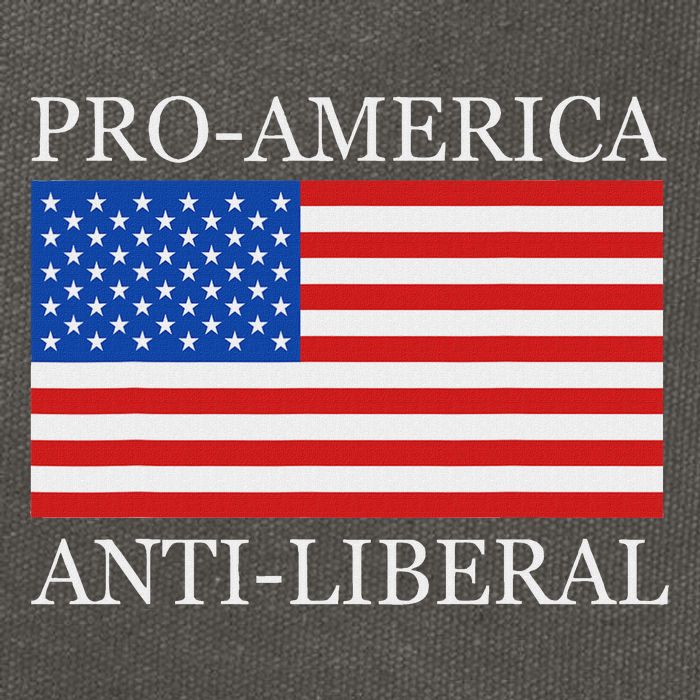 Pro American Anti Liberal S For Conservative Republican Cotton Canvas Backpack