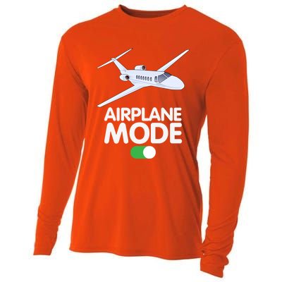 Pilot Aviation Airplane Mode On Great Gift Cooling Performance Long Sleeve Crew