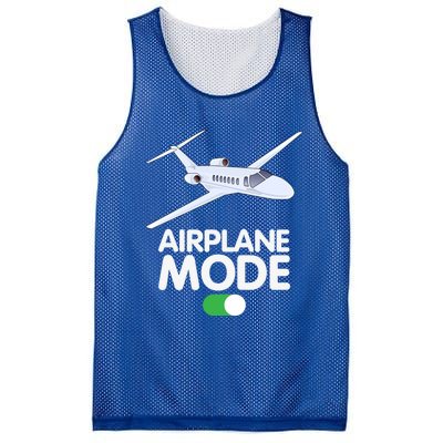 Pilot Aviation Airplane Mode On Great Gift Mesh Reversible Basketball Jersey Tank