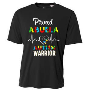 Proud Autism Abuela Autism Awareness Warrior Matching Family Cooling Performance Crew T-Shirt