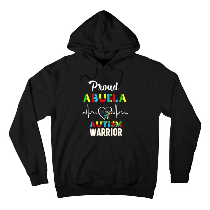 Proud Autism Abuela Autism Awareness Warrior Matching Family Hoodie