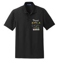 Proud Autism Abuela Autism Awareness Warrior Matching Family Dry Zone Grid Polo