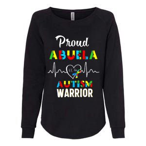 Proud Autism Abuela Autism Awareness Warrior Matching Family Womens California Wash Sweatshirt