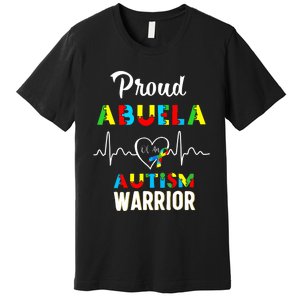 Proud Autism Abuela Autism Awareness Warrior Matching Family Premium T-Shirt