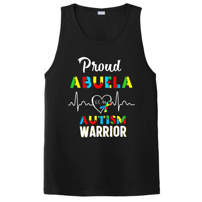 Proud Autism Abuela Autism Awareness Warrior Matching Family PosiCharge Competitor Tank