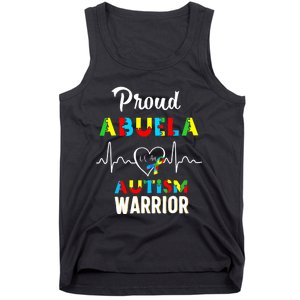 Proud Autism Abuela Autism Awareness Warrior Matching Family Tank Top