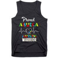 Proud Autism Abuela Autism Awareness Warrior Matching Family Tank Top