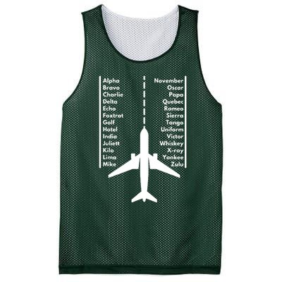 Pilot & Aviation Airplane Mesh Reversible Basketball Jersey Tank