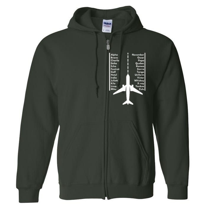 Pilot & Aviation Airplane Full Zip Hoodie