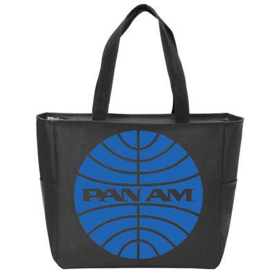 Pan Airlines Am Retro Vintage Airline Zip Tote Bag