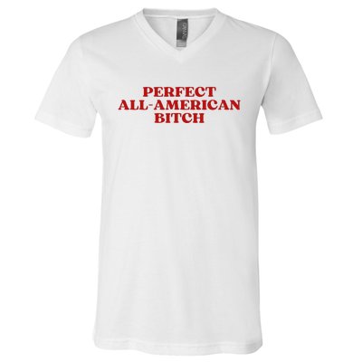 Perfect All American Bitch Aesthetic V-Neck T-Shirt