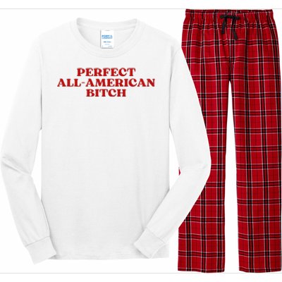 Perfect All American Bitch Aesthetic Long Sleeve Pajama Set