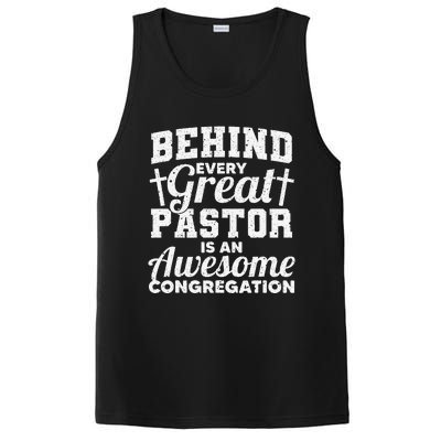 Pastor Appreciation Art Preacher Clergy Christian PosiCharge Competitor Tank