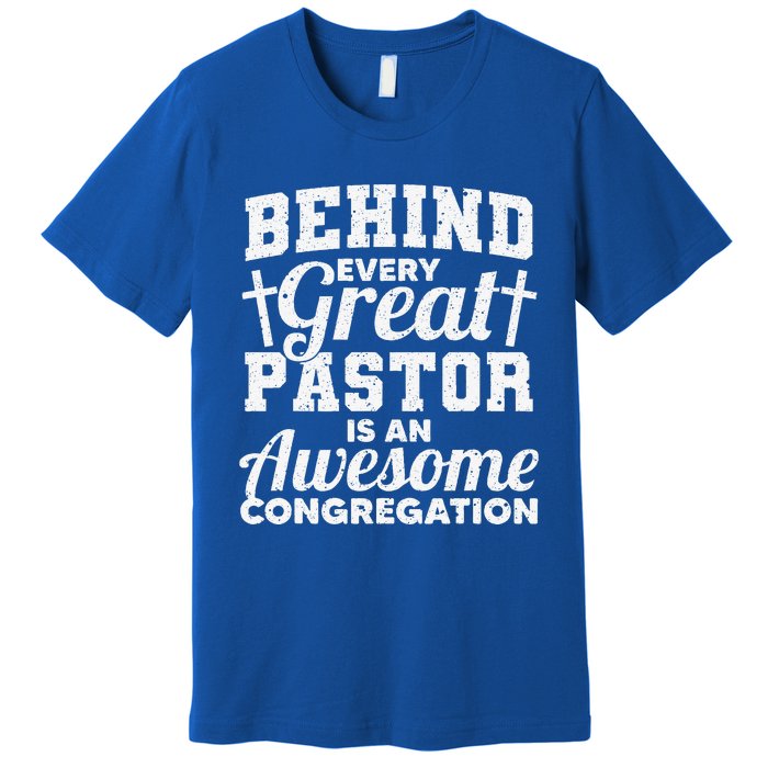 Pastor Appreciation Art Preacher Clergy Christian Premium T-Shirt