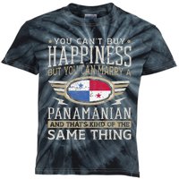 Panamanian And American Flag Panama Proud Kids Tie-Dye T-Shirt