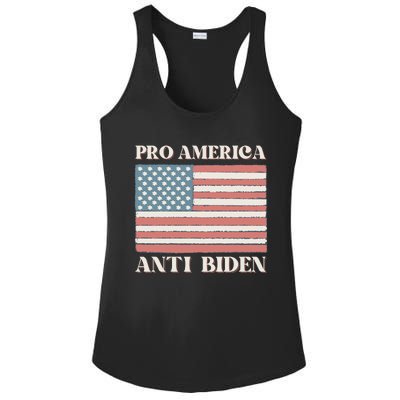 Pro America Anti Biden Ladies PosiCharge Competitor Racerback Tank