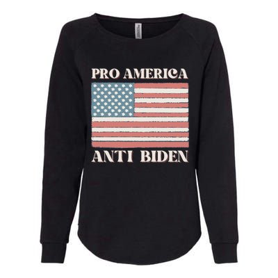 Pro America Anti Biden Womens California Wash Sweatshirt