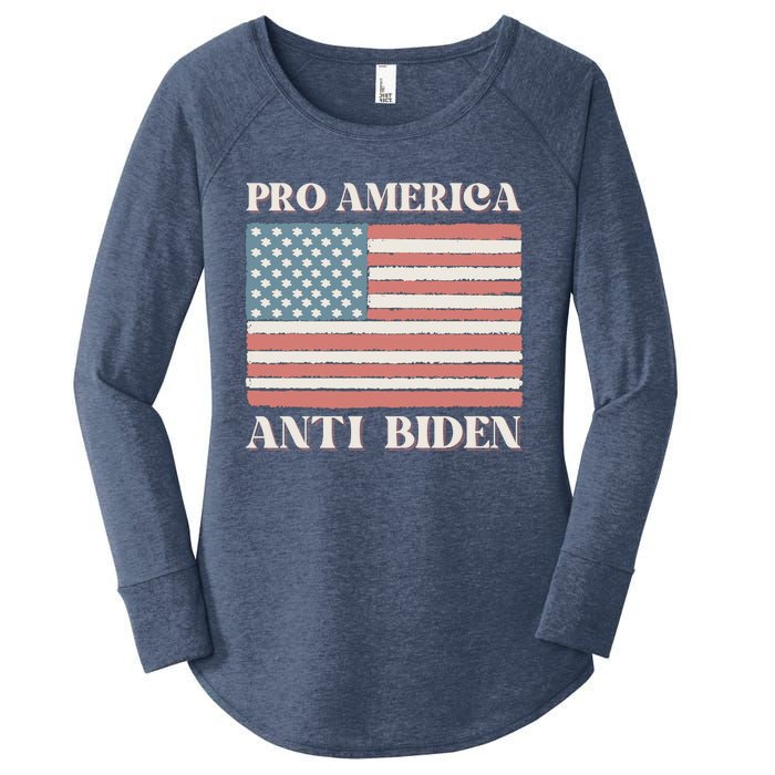 Pro America Anti Biden Women's Perfect Tri Tunic Long Sleeve Shirt