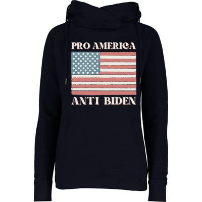 Pro America Anti Biden Womens Funnel Neck Pullover Hood