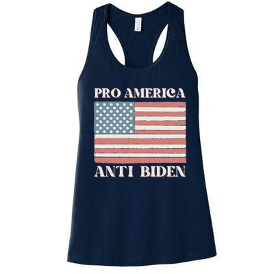 Pro America Anti Biden Women's Racerback Tank