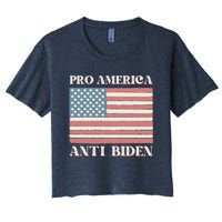 Pro America Anti Biden Women's Crop Top Tee