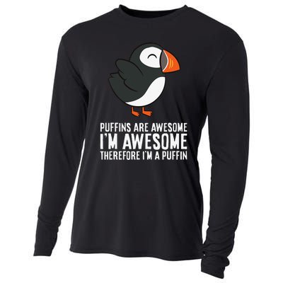 Puffins Are Awesome. I'm Awesome Therefore I'm a Puffin Cooling Performance Long Sleeve Crew