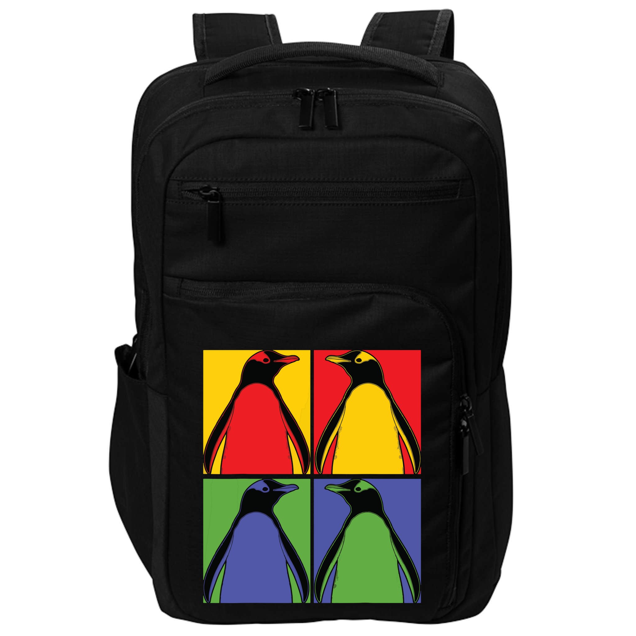 Pop Art Antarctic Animal Lover Zoo Keeper Gift Cute Penguin Impact Tech Backpack