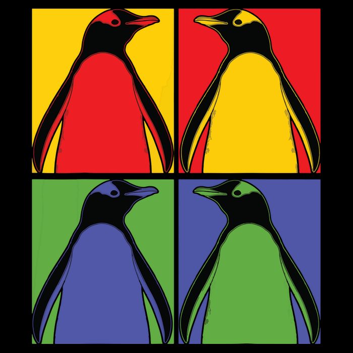 Pop Art Antarctic Animal Lover Zoo Keeper Gift Cute Penguin Impact Tech Backpack