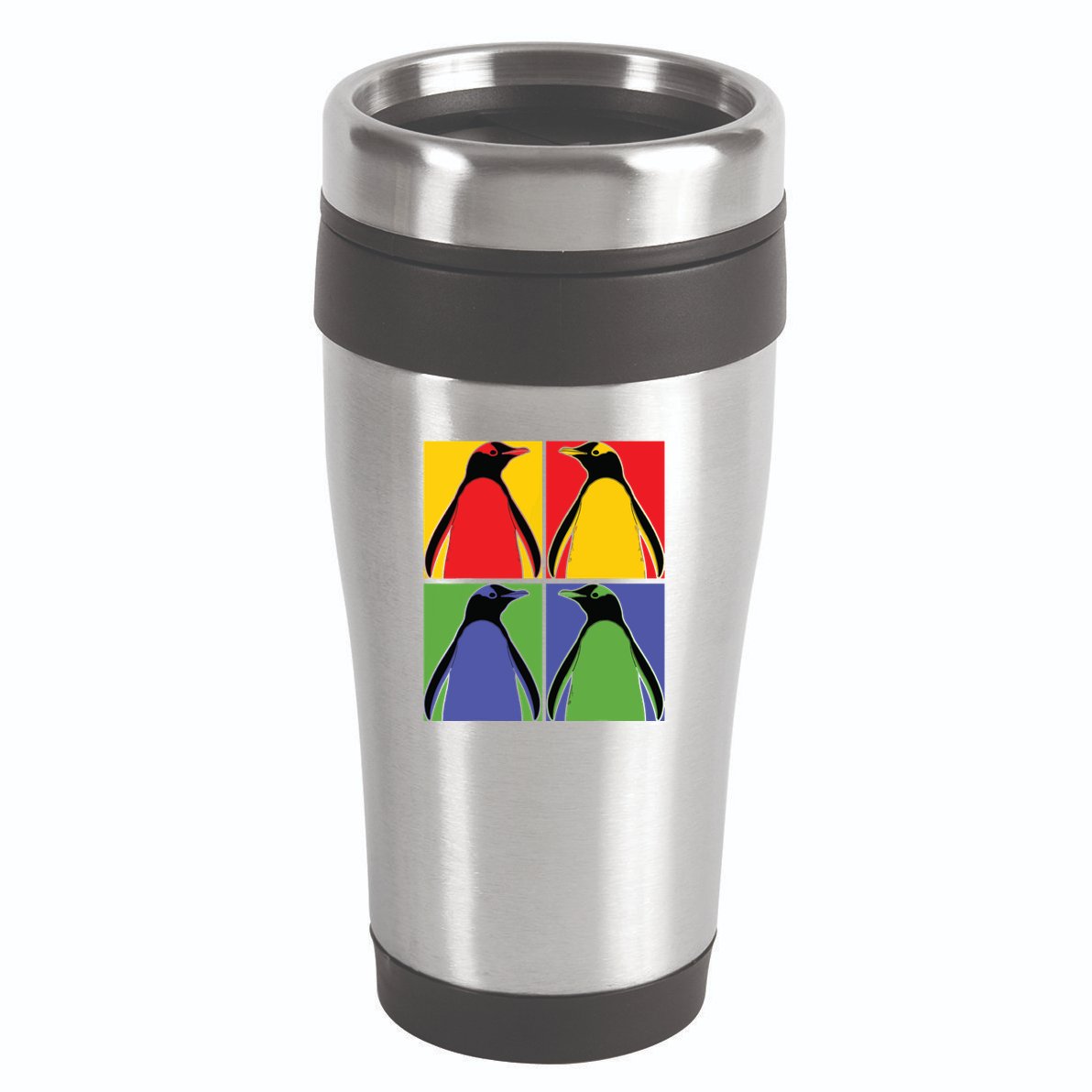 Pop Art Antarctic Animal Lover Zoo Keeper Gift Cute Penguin 16oz Travel Tumbler