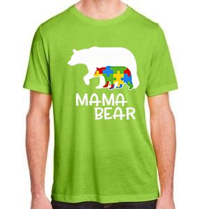 Positive Autism Awareness Support Mama Bear Autistic Mother Gift Adult ChromaSoft Performance T-Shirt