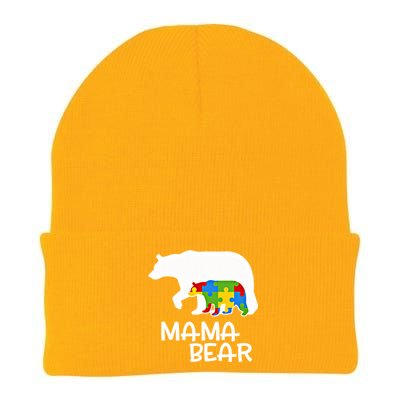 Positive Autism Awareness Support Mama Bear Autistic Mother Gift Knit Cap Winter Beanie