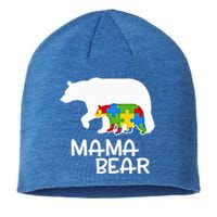 Positive Autism Awareness Support Mama Bear Autistic Mother Gift Sustainable Beanie