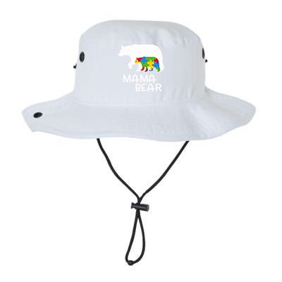 Positive Autism Awareness Support Mama Bear Autistic Mother Gift Legacy Cool Fit Booney Bucket Hat