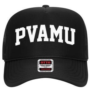 PVAMU Athletic Arch College University Alumni High Crown Mesh Back Trucker Hat