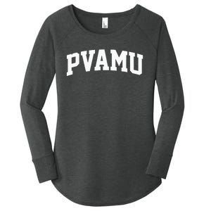 PVAMU Athletic Arch College University Alumni Women's Perfect Tri Tunic Long Sleeve Shirt